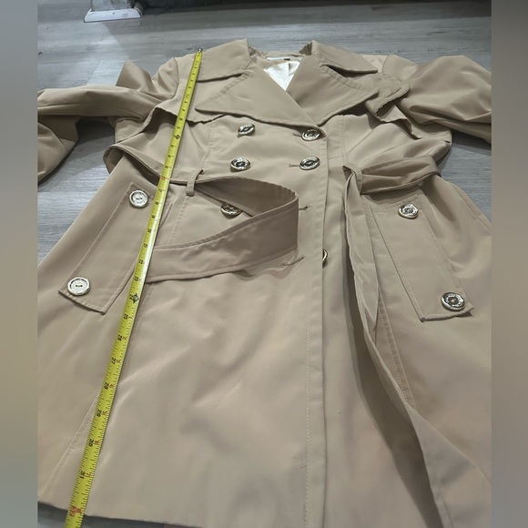 Calvin Klein Women's Beige Trench Coat Sz M glamour fashion - Picture 8 of 8